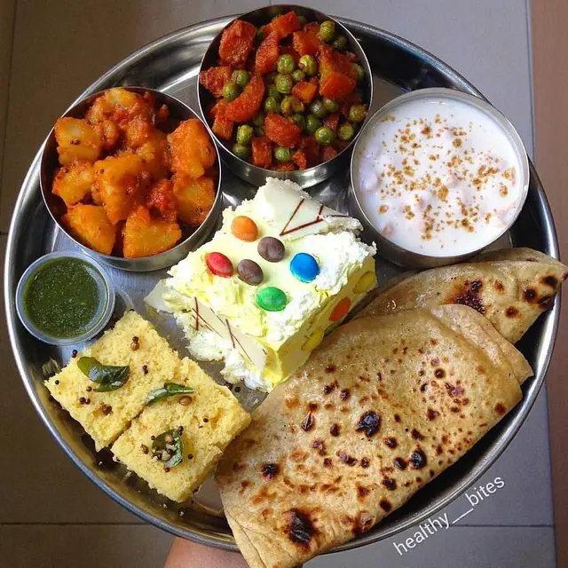 North Indian veg thali